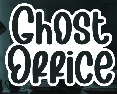 Ghost Office Brush font