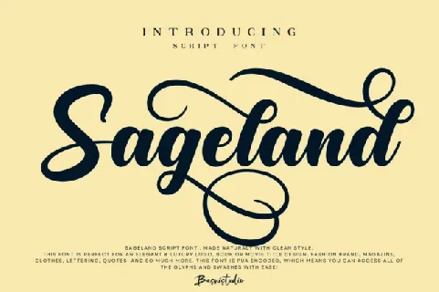 Sageland font