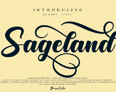 Sageland font