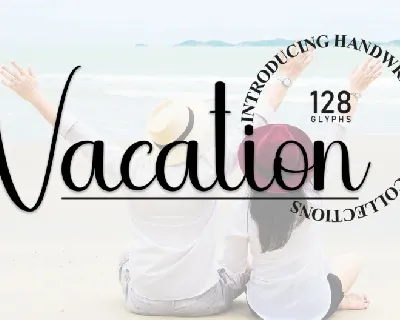Vacation Script font