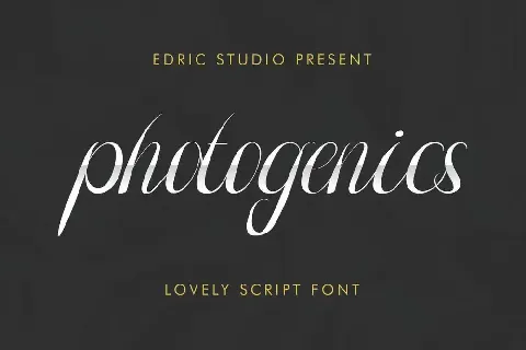 Photogenics Demo font