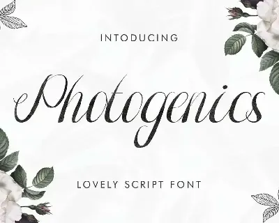 Photogenics Demo font