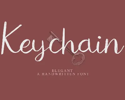 Keychain font