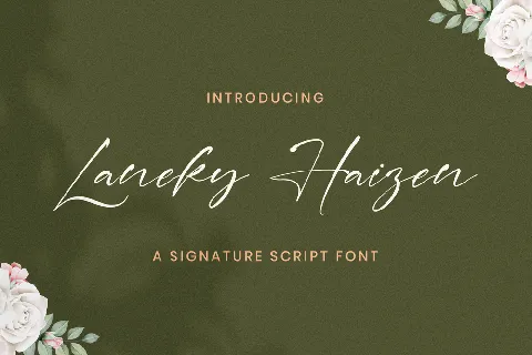 LANEKY HAIZEN font