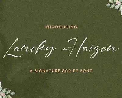 LANEKY HAIZEN font