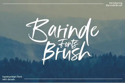 Barinde Brush font