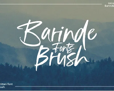 Barinde Brush font