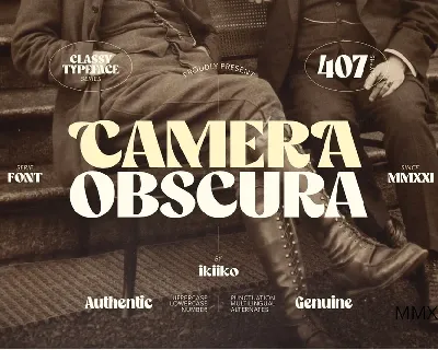 Camera Obscura font