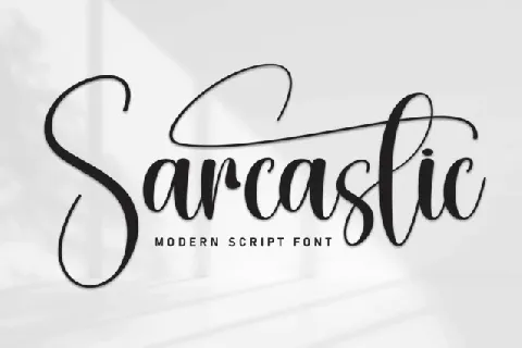 Sarcastic Calligraphy font