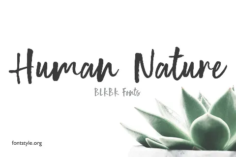 Human Nature Free Download font