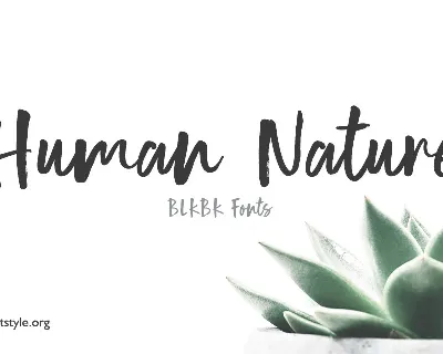 Human Nature Free Download font