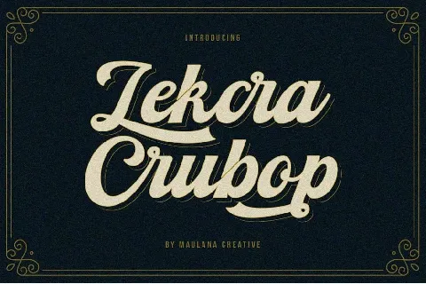 Lekcra Crubop font