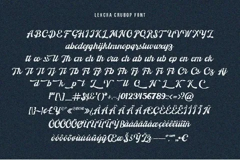 Lekcra Crubop font