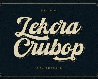 Lekcra Crubop font