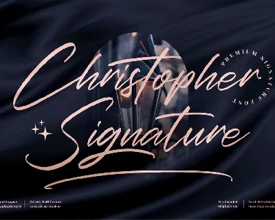 Christopher Signature font