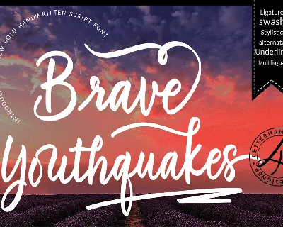 Brave Youthquakes Free font