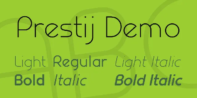 Prestij Demo font