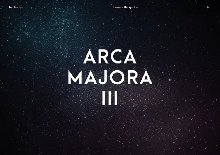 Arca Majora 3 Typeface font