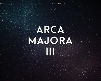 Arca Majora 3 Typeface font