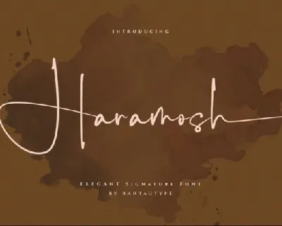 Haramosh font