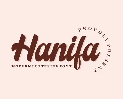 Hanifa font