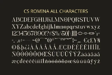 CS Romina font