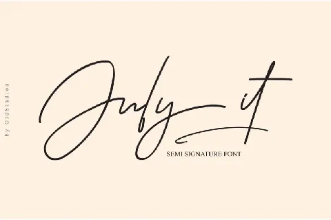 July it Signature font