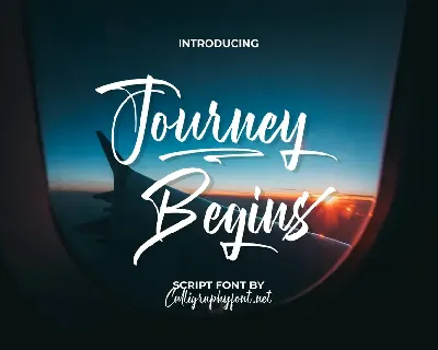 Journey Begins font