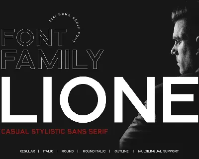 Lione Family font