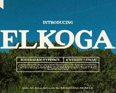 Elkoga font