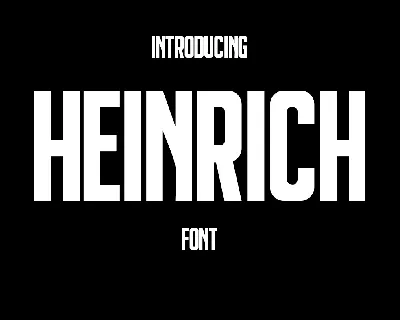 Heinrich font
