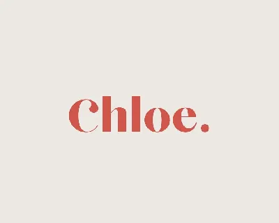 Chloe font