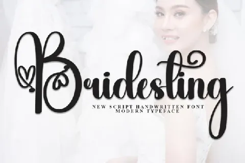 Bridesting Calligraphy font