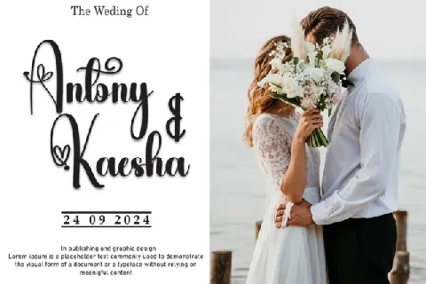 Bridesting Calligraphy font