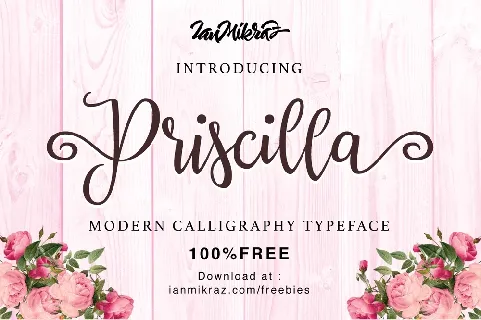 Priscilla Free font