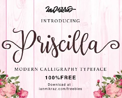 Priscilla Free font