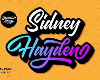 Sidney Hayden font