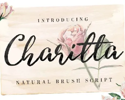 Charitta Organic Script font