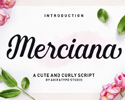 Merciana font