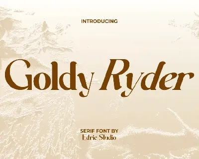 Goldy Ryder Demo font