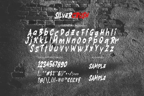 Silvercrush font
