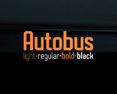 Autobus Bold font