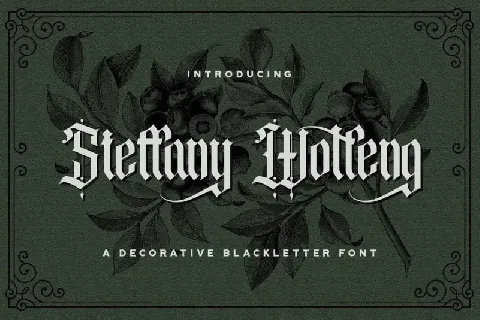 Steffany Wolfeng Display font