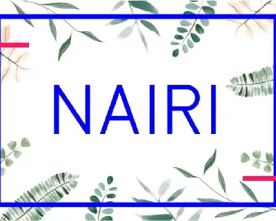 Nairi Normal Typeface font