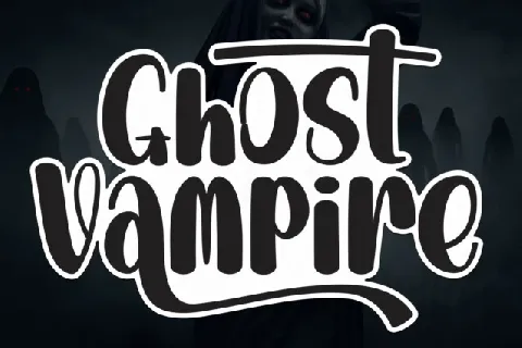 Ghost Vampire Script font