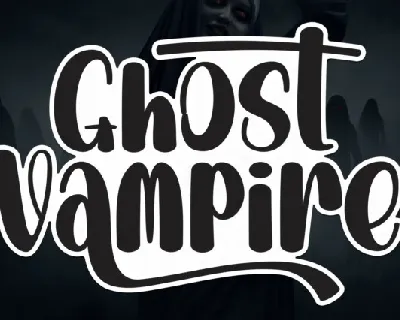 Ghost Vampire Script font