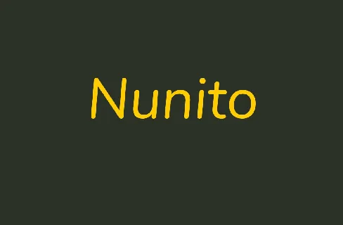 Nunito Family font