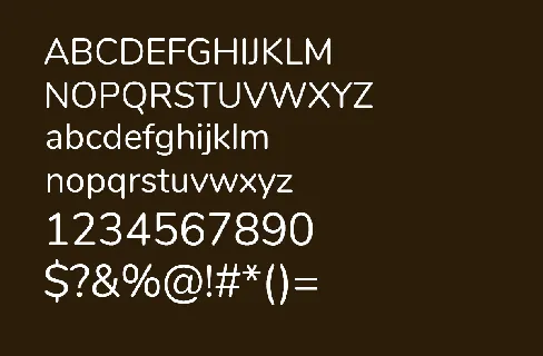 Nunito Family font