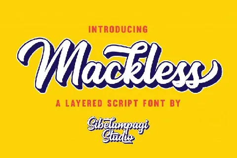 Mackless Script font