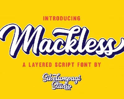 Mackless Script font